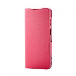 ELECOM PM-G253PLFUJPND Galaxy A25 5G(SC-53F)/レザーケース/手帳型/UltraSlim/Flowers/薄型/超軽量/磁石付き/デープピンク