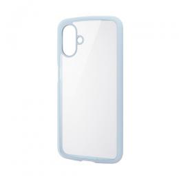 ELECOM PM-G253TSLFCBU Galaxy A25 5G(SC-53F)/ハイブリッドケース/TOUGH SLIM LITE/フレームカラー/背面クリア/ライトブルー