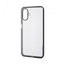 ELECOM PM-G253UCTMBK Galaxy A25 5G(SC-53F)/ソフトケース/サイドメッキ/メタリック加工/メタリックブラック