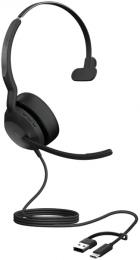 Jabra 25089-899-799 Jabra USBヘッドセット USB-C/A 片耳 MS認定「Jabra Evolve2 50 MS Mono USB C/A」