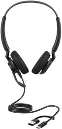 Jabra 4099-419-269 Jabra コンタクトセンター用USBヘッドセット USB-C/A 両耳 UC認定 コントロールユニット付「Jabra Engage 40 Inline Link UC Stereo USB C/A」