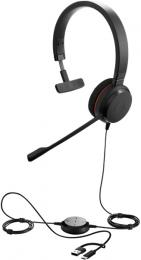 Jabra 4993-829-269 Jabra USBヘッドセット USB-C/A 片耳 UC認定「Jabra Evolve 20 UC Mono USB C/A」