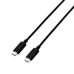 ELECOM MPA-CCTW10BK USB Type-C to USB Type-Cケーブル/USB Power Delivery対応/60W対応/スタンダード/2本入/1.0m/ブラック