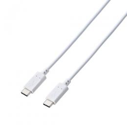 ELECOM MPA-CCTW10WH USB Type-C to USB Type-Cケーブル/USB Power Delivery対応/60W対応/スタンダード/2本入/1.0m/ホワイト
