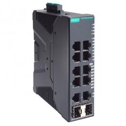 MOXA SDS-G3010-8POE-2GTXSFP-T 8PoE+ポート付き 産業用 10ポート フルギガビット スマートイーサネットスイッチ (ワイド温度モデル)
