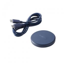 ELECOM W-QA28NV Qi規格対応ワイヤレス充電器/12W/EPP規格対応/卓上/ケーブル付属/1m/ネイビー