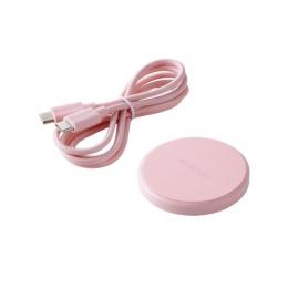 ELECOM W-QA28PN Qi規格対応ワイヤレス充電器/12W/EPP規格対応/卓上/ケーブル付属/1m/ピンク