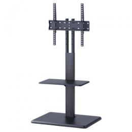 【法人様宛限定】ハヤミ工産 KF-360B テレビスタンド/自立/ブラック木目調 KFシリーズ ～65V型対応