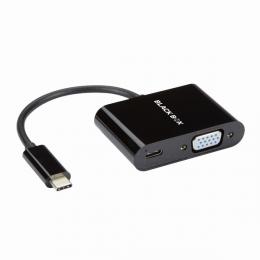 ブラックボックス VA-USBC31-VGAC USB-C オス to VGA メス 60W PD 変換 アダプタ