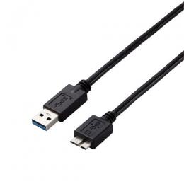 ELECOM USB3-AMB05BK/ID USB3.0ケーブル/A-microBタイプ/仕様固定/0.5m/ブラック