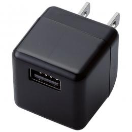 ELECOM AVA-ACUBN003BK デジタルオーディオプレーヤー用AC充電器/Cube/1.8A/ブラック