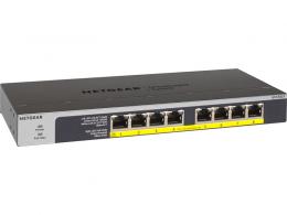 NETGEAR GS108LP-100AJS/AS 【スイッチ＋オンコールセット商材】PoE+対応（60W） ギガビット8ポート アンマネージスイッチ
