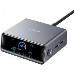 【法人様宛限定】ANKER  A2345541 Anker Prime Charger (250W 6 Ports GaN) (USB PD 充電器 USB-A & USB-C) シルバー