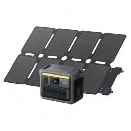 【法人様宛限定】ANKER  B17615Z7 Anker Solix C1000 Portable Power Station (ダークグレー) with Anker Solix PS100 Compact Portable Solar Panel