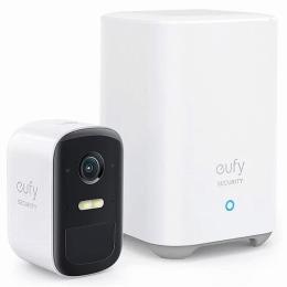 【法人様宛限定】ANKER  T88305D3 Anker Eufy Security eufyCam 2C 1-Cam Kit (屋外カメラ) 【ネットワーク/ワイヤレスセキュリティカメラ/180日間連続使用/1080p フルHD/IP67/スポットライト】 (ホワイト)