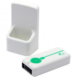 ウェルコムデザイン AIRSCAN-M-2D-WHT-SET モバイル2次元コードリーダ 充電器セット 白