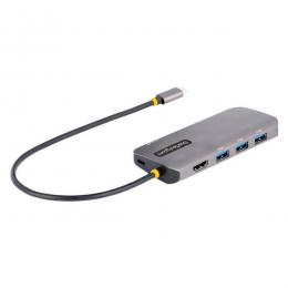 StarTech.com 127B-USBC-MULTIPORT マルチポートアダプター/USBType-C/USB3.2Gen1/シングルモニター/4K60HzHDMI/100WUSBPD/3xUSB-Aハブ/GbE/USBType-CハブノートPC用ポータブルミニドック