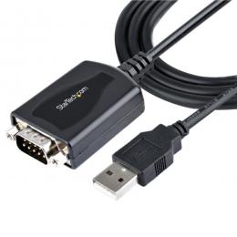 StarTech.com 1P3FPC-USB-SERIAL USB-RS232Cシリアル変換ケーブル/USB2.0/91cm/COMポート番号保持機能/USBType-Aオス・DB9オス/Windows&macOS/USB-D-Sub9ピン変換アダプター