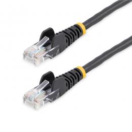 StarTech.com 45PATCH100BK 30.4mカテゴリー5eLANケーブルブラックRJ45コネクタ(ツメ折れ防止カバー付き)イーサネット対応Cat5eUTPケーブル