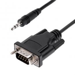 StarTech.com 9M351M-RS232-CABLE シリアル変換ケーブル/91cm/RS232C-3.5mmステレオミニプラグ/オス-オス/DB99ピン-3.5mmオーディオミニジャック