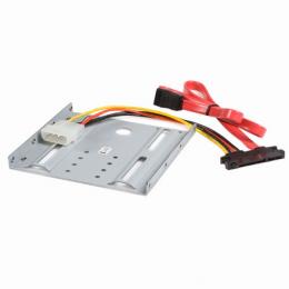StarTech.com BRACKET25SAT SATAHDD用2.5インチ-3.5インチドライブベイ変換マウンタキット変換コネクタ付き(22ピンSATA+電源-7ピンSATA&4ピンペリフェラル電源)