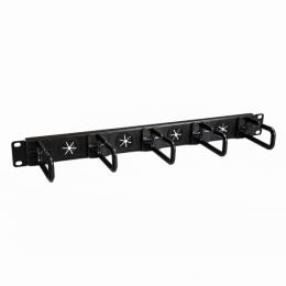 StarTech.com CABLMANAGERH 1UケーブルマネージャーラックパネルDリングケーブルホルダー付マネジメントパネルケーブル通し穴付き