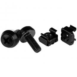 StarTech.com CABSCREWM6B M6ネジ(12mm)&ケージナット50個セットブラック