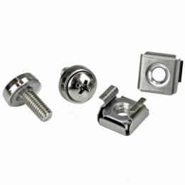 StarTech.com CABSCRWM520 M5ネジ(12mm)&M5ケージナット20セットサーバーラック/キャビネットへの取付け専用ケージナット&ネジセット