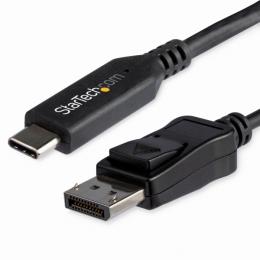 StarTech.com CDP2DP146B USB-C-DisplayPort変換アダプタケーブル1.8m8K/30Hz対応HBR3USBType-C専用ディスプレイアダプタThunderbolt3互換