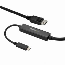 StarTech.com CDP2DPMM3MB USB-C-DisplayPortディスプレイ変換ケーブルUSBType-C-ディスプレイポート変換アダプタ3m4K/60Hzブラック
