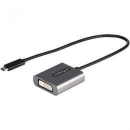 StarTech.com CDP2DVIEC USB-C-DVIディスプレイ変換アダプタ/HDMIクロックレート対応DVIモニターで4K30Hz/1920x12001080p/30cmアダプタ一体型ケーブル/Thunderbolt3互換