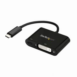 StarTech.com CDP2DVIUCP USB-C-DVI変換アダプタUSBPowerDelivery対応1920x1200ブラック入力:USBType-C(オス)-出力:DVI-D(メス)