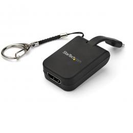 StarTech.com CDP2HDFC 携帯型USB-C-HDMIアダプタクイックコネクト・キーチェーン対応4K/30Hz対応USBType-Cビデオコンバーター