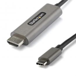 StarTech.com CDP2HDMM4MH USB-C-HDMI変換ケーブル/4m/4K60Hz/HDR10/UHD対応USBType-CtoHDMI2.0b変換アダプター/Typec-HDMI交換ケーブル/DP1.4オルタネートモード/HBR3