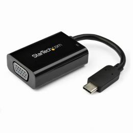 StarTech.com CDP2VGAUCP USBType-C接続VGAディスプレイ変換アダプタブラック60WUSBPowerDelivery
