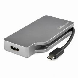 StarTech.com CDPVDHDMDP2G USBType-C接続マルチディスプレイアダプタ4K/60Hz対応スペースグレーVGA/DVI/HDMI/mDP出力対応