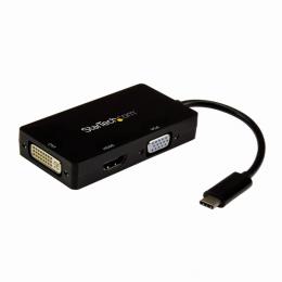 StarTech.com CDPVGDVHDBP 3in1USBType-Cマルチアダプタ4K/30HzUSB-C-HDMI/DVI/VGAブラック