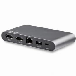 StarTech.com DK30C2DAGPD USBType-C接続マルチアダプタ4KDisplayPortx2Windows対応USB-C対応デュアルDPアダプタ2xUSB-Aポート100WPD3.0ギガビット有線LANポート