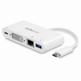 StarTech.com DKT30CDVPD USBType-C接続マルチアダプタDVI/GbE/USB3.0ポート搭載USBPD2.0対応USBType-Cミニドッキングステーション