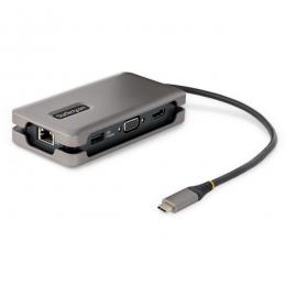 StarTech.com DKT31CVHPD3 マルチポートアダプター/USB-C接続/シングルモニター/4K60HzHDMI2.0bまたは1080pVGA/100WUSBPowerDelivery