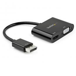 StarTech.com DP2VGAHD20 DisplayPort-HDMI/VGA変換アダプタ4K/60Hz対応Mac/Windows対応2-in-1式アダプタ