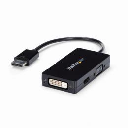 StarTech.com DP2VGDVHD DisplayPort-VGA/DVI/HDMI変換アダプタスリーインワン・ディスプレイポート/DP変換ケーブル1920x1200/1080pブラック
