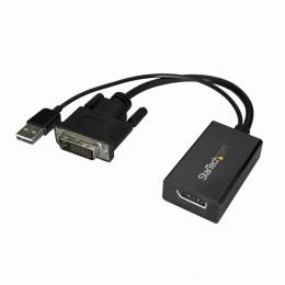 StarTech.com DVI2DP2 DVI-DisplayPort変換アダプタUSBバスパワー対応1920x1200