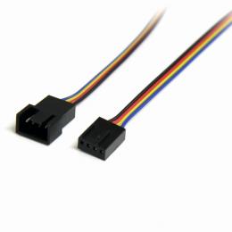StarTech.com FAN4EXT12 PWM(4ピン)ケースファン電源延長ケーブル30cm1x4ピン(オス)/1x4ピン(メス)