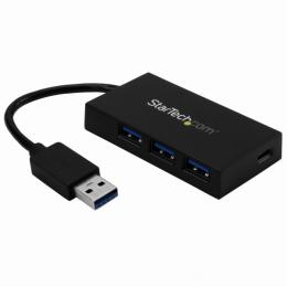 StarTech.com HB30A3A1CSFS 4ポートUSB3.0ハブUSBA-3xUSBA(高速充電対応)/1xUSB-C電源アダプタ付属USBType-Cポート搭載USBハブ