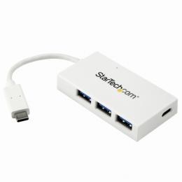 StarTech.com HB30C3A1CFBW USBType-C接続4ポート増設USB3.0ハブUSB-C-1xUSB-C/3xUSB-AホワイトUSBバスパワー対応