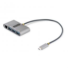 StarTech.com HB30C3A1GEA2 USB3.0ハブ/Type-C接続/有線LANアダプター内蔵/USB3.2Gen15Gbps/3xUSB-A/バスパワー/30cmホストケーブル/USB-C-USB-Aハブ/USB-Cスプリッター