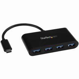 StarTech.com HB30C4AB 4ポート増設USB3.0ハブUSBType-C接続USB-C-4xUSB-AUSBバスパワー対応USB3.1Gen1(5Gbps)対応