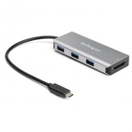 StarTech.com HB31C3ASDMB 3ポートUSBType-CハブSDカードリーダー付き10Gbps3xUSB-A25cmホストケーブル