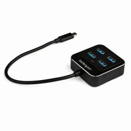 StarTech.com HB31C4AB 4ポートUSBType-CハブUSB-C-USB3.1Gen2ハブ(10Gbps)バスパワー対応4xUSB-Aポート搭載USB-CHUB